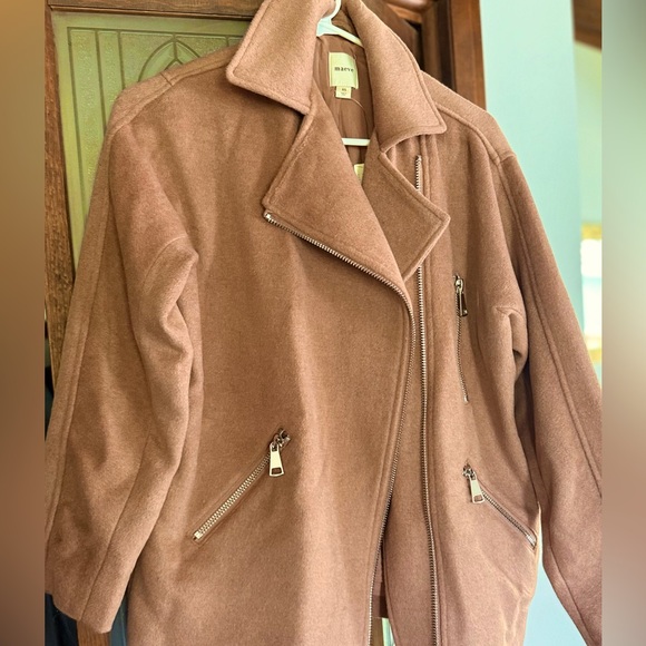 NWT Anthropologie Maeve Oversized Wool-Blend Moto Jacket XS - Picture 1 of 8